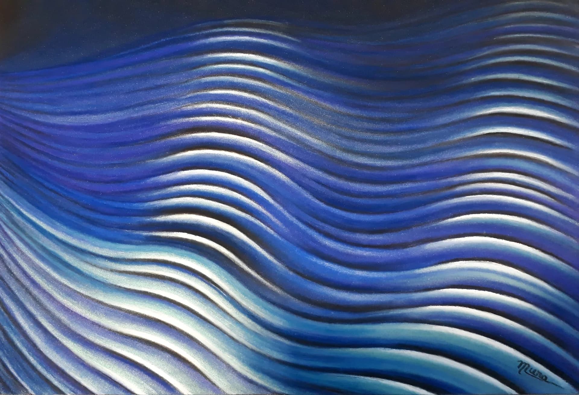 Sous les plis iridescents